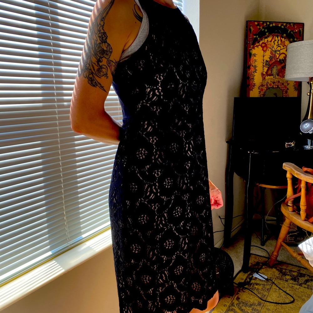 Size small black lace racerback sheath.  H and M - like new!